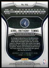 2019-20 Certified Mirror Red #104 Karl-Anthony Towns