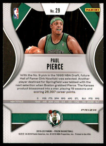 2019-20 Panini Prizm Prizms Green #29 Paul Pierce