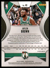 2019-20 Panini Prizm Prizms Pink Ice #40 Jaylen Brown