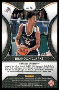 2019-20 Panini Prizm Draft Picks #86 Brandon Clarke