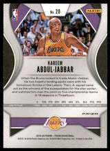 2019-20 Panini Prizm Prizms Pink Ice #20 Kareem Abdul-Jabbar