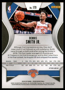 2019-20 Panini Prizm Prizms Orange Ice #179 Dennis Smith Jr.