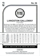 2019-20 Hoops Purple #56 Langston Galloway