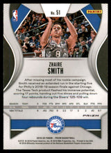 2019-20 Panini Prizm Prizms Ruby Wave #51 Zhaire Smith