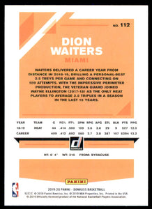 2019-20 Donruss #112 Dion Waiters