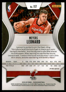 2019-20 Panini Prizm Prizms Orange Ice #117 Meyers Leonard