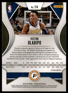 2019-20 Panini Prizm Prizms Silver #114 Victor Oladipo