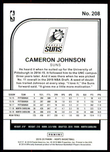 2019-20 Hoops #208 Cameron Johnson RC