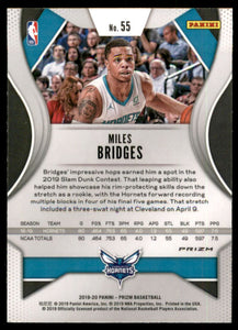 2019-20 Panini Prizm Prizms Green #55 Miles Bridges