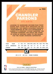 2019-20 Donruss #104 Chandler Parsons