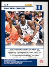 2019-20 Panini Contenders Draft Picks Game Day Tickets #1 Zion Williamson