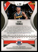 2019-20 Panini Prizm Prizms Silver #208 Isaiah Thomas