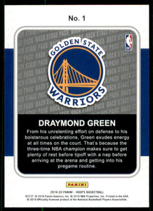 2019-20 Hoops Backstage Pass #1 Draymond Green