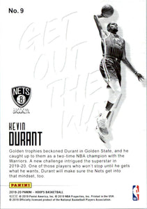 2019-20 Hoops Get Out the Way Winter #9 Kevin Durant