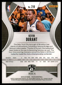 2019-20 Panini Prizm #210 Kevin Durant