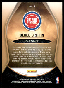 2019-20 Certified Gold Team #18 Blake Griffin