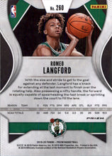 2019-20 Panini Prizm Prizms Red White and Blue #260 Romeo Langford