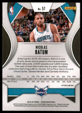 2019-20 Panini Prizm Prizms Hyper #57 Nicolas Batum