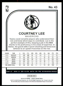 2019-20 Hoops #43 Courtney Lee