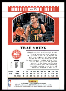 2019-20 Panini Contenders Draft Picks #49 Trae Young