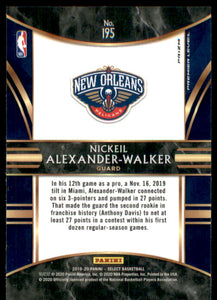2019-20 Select Prizms Silver #195 Nickeil Alexander-Walker
