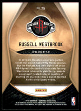 2019-20 Certified Gold Team #25 Russell Westbrook