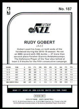 2019-20 Hoops #187 Rudy Gobert