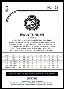 2019-20 Hoops #163 Evan Turner