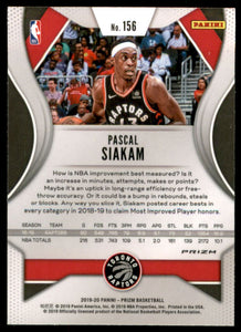 2019-20 Panini Prizm Prizms Pink Ice #156 Pascal Siakam