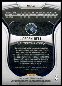 2019-20 Certified Mirror Blue #147 Jordan Bell