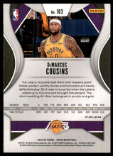 2019-20 Panini Prizm Prizms Hyper #103 DeMarcus Cousins