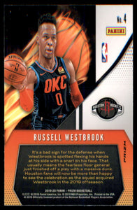 2019-20 Panini Prizm Fearless Prizms Silver #4 Russell Westbrook