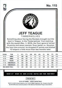 2019-20 Hoops Purple #115 Jeff Teague