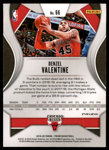 2019-20 Panini Prizm Prizms Silver #66 Denzel Valentine