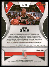 2019-20 Panini Prizm Prizms Green #23 Clyde Drexler