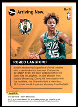 2019-20 Hoops Arriving Now #5 Romeo Langford