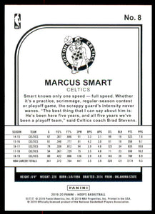 2019-20 Hoops #8 Marcus Smart