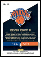 2019-20 Hoops NBA City #12 Kevin Knox II