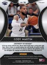 2019-20 Panini Prizm Draft Picks Prizms Green #36 Cody Martin