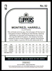 2019-20 Hoops Blue #82 Montrezl Harrell