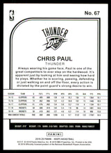 2019-20 Hoops Blue #67 Chris Paul