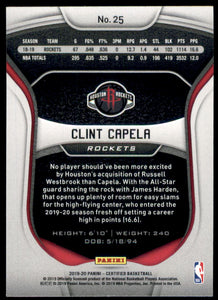 2019-20 Certified #25 Clint Capela
