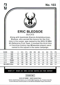 2019-20 Hoops Blue #103 Eric Bledsoe