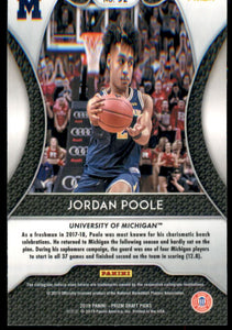 2019-20 Panini Prizm Draft Picks Prizms Pink Pulsar #92 Jordan Poole