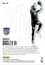 2019-20 Hoops Get Out the Way #16 Marvin Bagley III