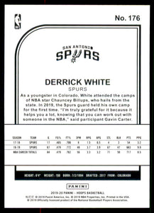 2019-20 Hoops #176 Derrick White