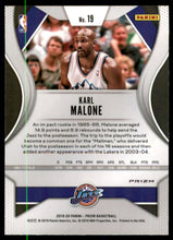 2019-20 Panini Prizm Prizms Hyper #19 Karl Malone