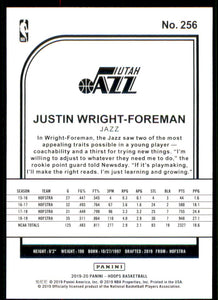 2019-20 Hoops #256 Justin Wright-Foreman RC