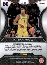 2019-20 Panini Prizm Draft Picks Prizms Purple #28 Jordan Poole