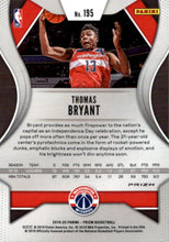 2019-20 Panini Prizm Prizms Purple Wave #195 Thomas Bryant